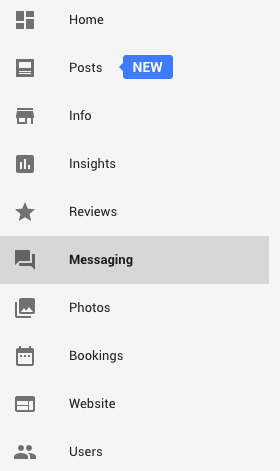 messaging google business task items create